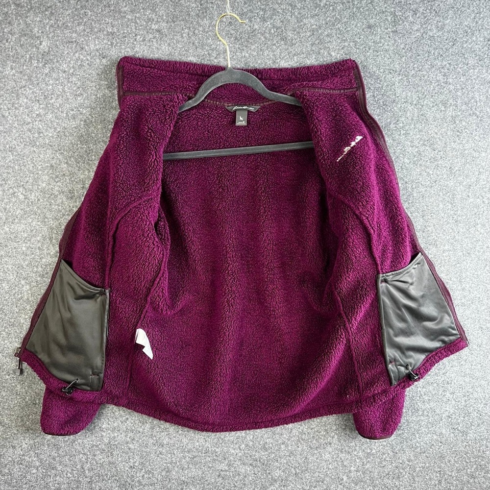 Eddie Bauer‎ Womens Fleece Jacket Medium Purple - Picture 3 of 8